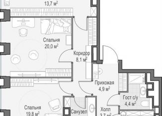 Продаю трехкомнатную квартиру, 166.5 м2, Москва, ЦАО