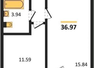 Продается однокомнатная квартира, 37 м2, Воронежская область