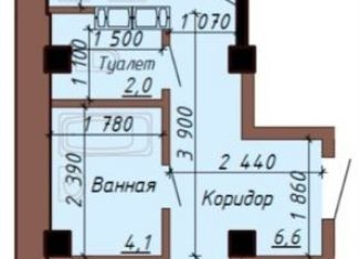 Продается 1-комнатная квартира, 49.9 м2, Абакан, улица Ленинского Комсомола, 77