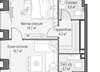 Продаю 1-комнатную квартиру, 56.4 м2, Москва, ЦАО