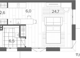 Продается 1-ком. квартира, 43.3 м2, Алтайский край, Змеиногорский тракт, 35Бк2