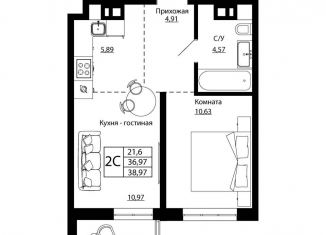 Продаю 2-комнатную квартиру, 38.3 м2, Ростов-на-Дону