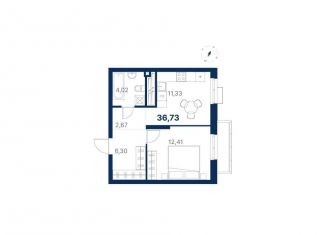 Продаю 1-комнатную квартиру, 36.7 м2, Екатеринбург, Чкаловский район