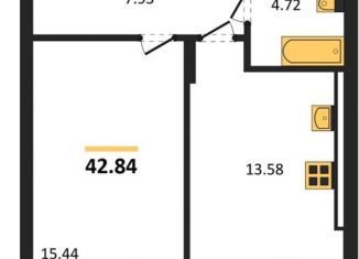 Продажа 1-комнатной квартиры, 42.8 м2, Калининградская область