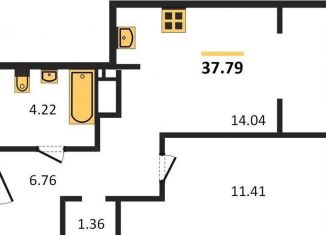 Продается однокомнатная квартира, 37.8 м2, Новосибирск, метро Заельцовская, Красногорская улица