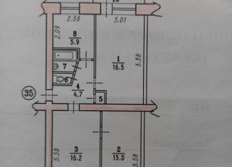 Продаю трехкомнатную квартиру, 61.6 м2, Омск, Заозёрная улица, 11Б, Советский округ