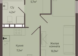 Продажа однокомнатной квартиры, 38.4 м2, Нижний Новгород, Автозаводский район