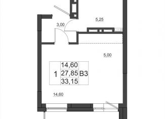 Продажа квартиры студии, 33.2 м2, Красноярск