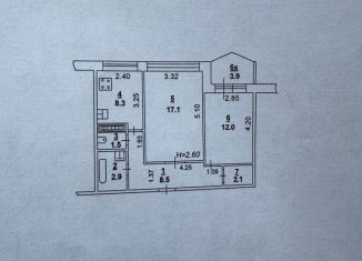 Продам двухкомнатную квартиру, 54.4 м2, Ростов-на-Дону, Советский район, улица Зорге, 27/7