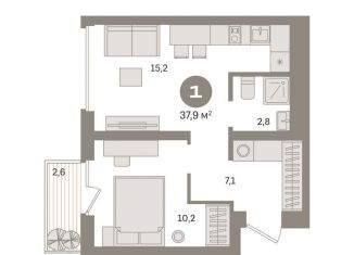 Продажа 1-комнатной квартиры, 37.9 м2, Москва, метро Нижегородская