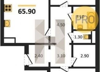 Продаю 2-комнатную квартиру, 65.9 м2, Воронеж, Железнодорожный район, улица Фёдора Тютчева, 105