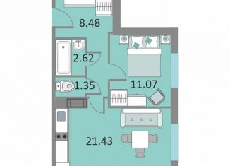 Продаю 1-комнатную квартиру, 44.3 м2, Санкт-Петербург, Невский район, Варфоломеевская улица, 6