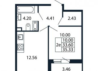 Продаю однокомнатную квартиру, 37.1 м2, Санкт-Петербург, муниципальный округ Юнтолово, Арцеуловская аллея, 7к1