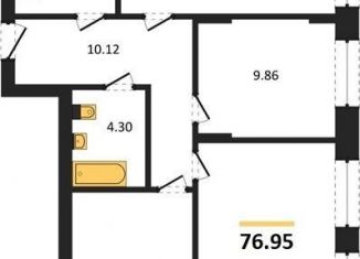 Продается 3-комнатная квартира, 77 м2, Новосибирская область