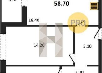 Продам 2-ком. квартиру, 58.7 м2, Воронеж, улица Фёдора Тютчева, 105