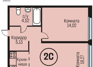 Продажа 2-ком. квартиры, 45.9 м2, рабочий поселок Южный, Южный тракт, 15к5