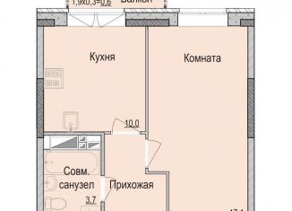 Однокомнатная квартира на продажу, 35 м2, Удмуртия, Камбарская улица, 94к4