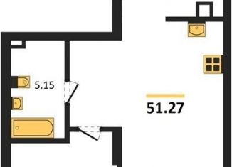 Продажа однокомнатной квартиры, 51.3 м2, Новосибирская область, Ленинградская улица, 342