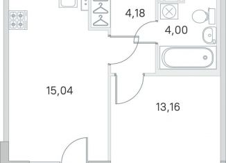 Однокомнатная квартира на продажу, 38.2 м2, посёлок Стрельна, ЖК Любоград