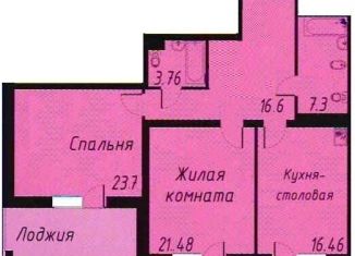 Двухкомнатная квартира на продажу, 110 м2, Красноярский край, улица Ладо Кецховели, 34