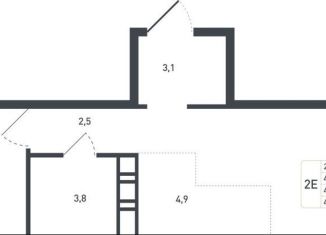 Продаю 1-комнатную квартиру, 42.8 м2, Московская область, жилой квартал Новая Щербинка, 20