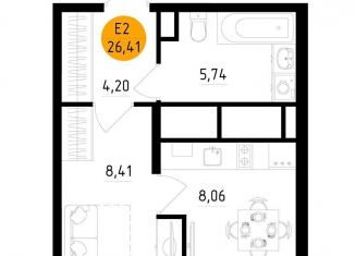 Продам 1-комнатную квартиру, 26.4 м2, Рязань, Железнодорожный район