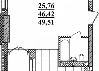 Продам 1-комнатную квартиру, 49.5 м2, Новосибирск, Октябрьский район, Садовая улица, 17