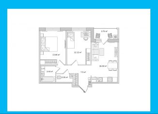 Продается 2-ком. квартира, 56.5 м2, Санкт-Петербург