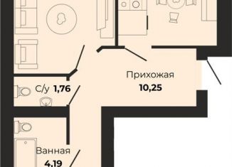 2-комнатная квартира на продажу, 66.9 м2, Калининград, Московский район, Борисовский бульвар