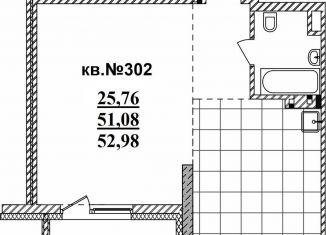 Квартира на продажу студия, 53 м2, Новосибирск, Садовая улица, 17