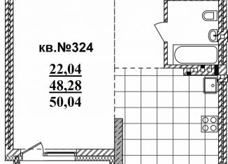 Продаю квартиру студию, 50 м2, Новосибирск, Садовая улица, 17