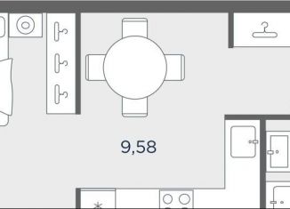 Квартира на продажу студия, 30 м2, Москва, Пресненский район