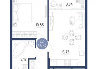 Продается 1-комнатная квартира, 38.6 м2, Рязанская область, 2-й Бульварный проезд, 5