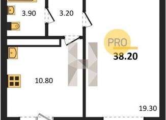 Продажа 1-ком. квартиры, 38.2 м2, Воронеж, Московский проспект, 132, Центральный район