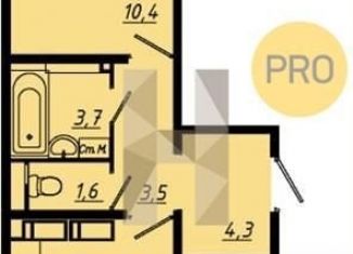 Продажа 2-ком. квартиры, 56.9 м2, Воронеж, Коминтерновский район