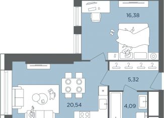 Продаю 1-ком. квартиру, 46.8 м2, Москва, ЦАО