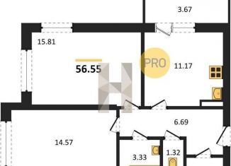 Продам 3-ком. квартиру, 93.7 м2, Воронеж, Коминтерновский район, бульвар Победы, 12Б