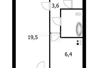 1-ком. квартира на продажу, 33.5 м2, Новосибирск, метро Сибирская, улица 1905 года, 85