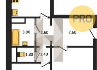 2-комнатная квартира на продажу, 65.6 м2, Воронеж, Коминтерновский район, Московский проспект, 66