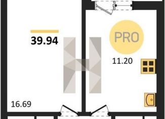 Продается 1-ком. квартира, 39.9 м2, Воронежская область, улица Ломоносова, 116/25