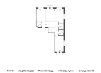 Продажа 3-ком. квартиры, 78 м2, село Лайково, микрорайон Город-событие, 59