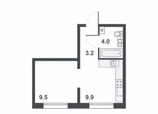 Продажа однокомнатной квартиры, 26.6 м2, Киров, ЖК Ривер Парк, Прибрежный бульвар, 6