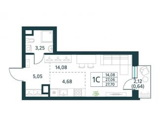 Продам квартиру студию, 27.7 м2, Москва, ЮВАО