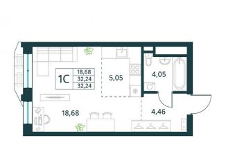 Продаю квартиру студию, 32.2 м2, Москва, Рязанский район