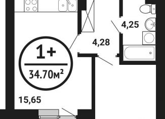 Продаю 1-комнатную квартиру, 34.7 м2, Уфа