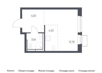 Квартира на продажу студия, 25.8 м2, Ленинский городской округ, жилой комплекс Новое Видное, 17