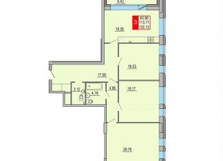 Продаю 3-ком. квартиру, 120.1 м2, Тверь, Петербургское шоссе, 3к1, Заволжский район