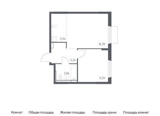 Продается 1-ком. квартира, 41.8 м2, Мытищи, ЖК Мытищи Парк, жилой комплекс Мытищи Парк, к5