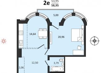 Продам 2-комнатную квартиру, 59 м2, Хабаровский край, Быстринская улица, 2