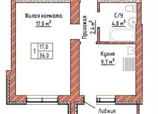 Продажа 1-ком. квартиры, 36 м2, Самара, метро Алабинская, улица Александра Солженицына, 6